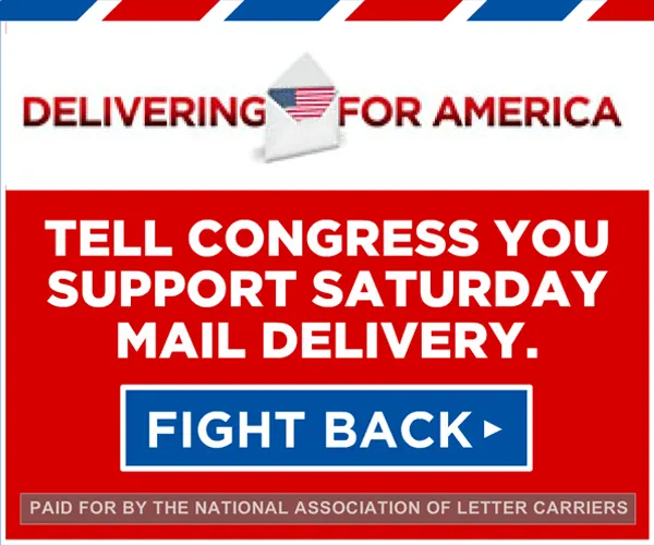 NATIONAL ASSOC. OF LETTER CARRIERS Support ad