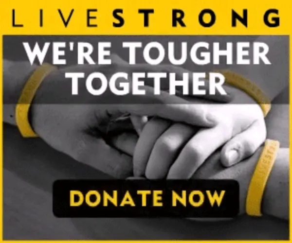 LIVESTRONG Support Banner Ad