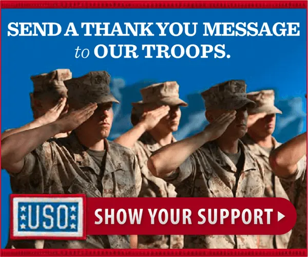 USO Support Our Troops Ad