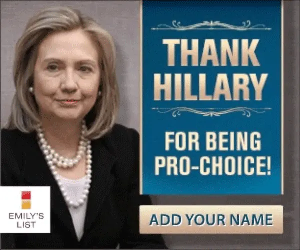EMILY'S LIST Thank you Ad