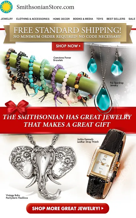 SMITHSONIAN STORE Promotional email