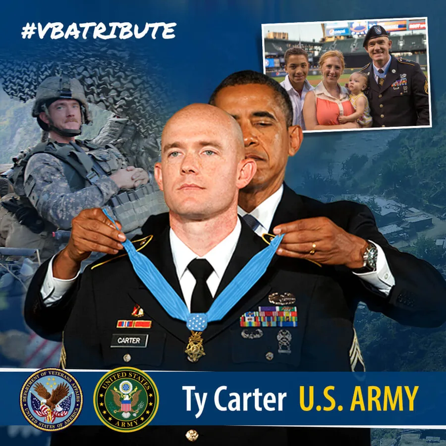 VBA TRIBUTE, TY CARTER U.S. ARMY VA Social media ad