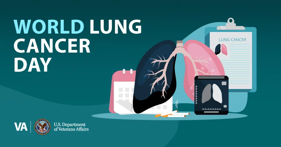 WORLD LUNG CANCER DAY VA Social media ad